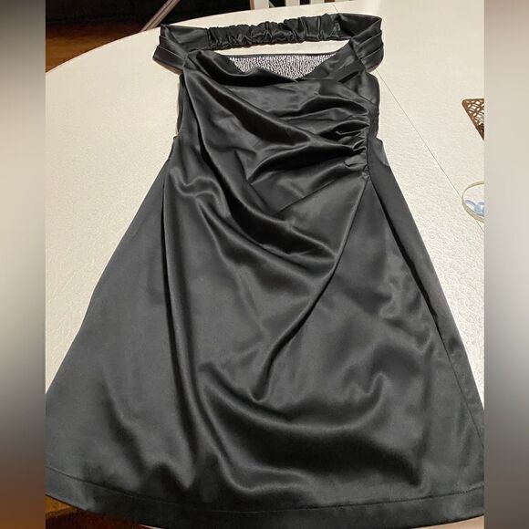 Maria Bonita Black Celebrity Dress Style Strap Shoulder Bodycon Pencil dress L - Picture 11 of 16